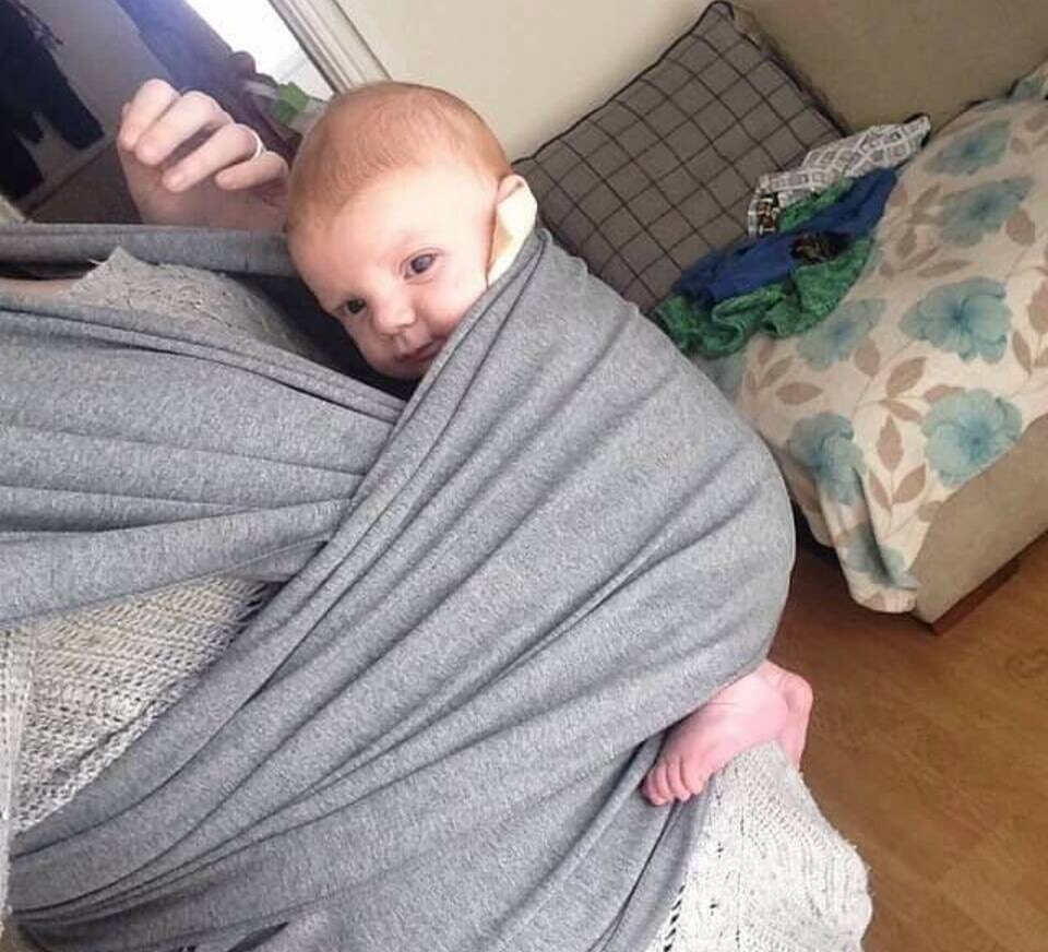 funky flamingo baby wrap